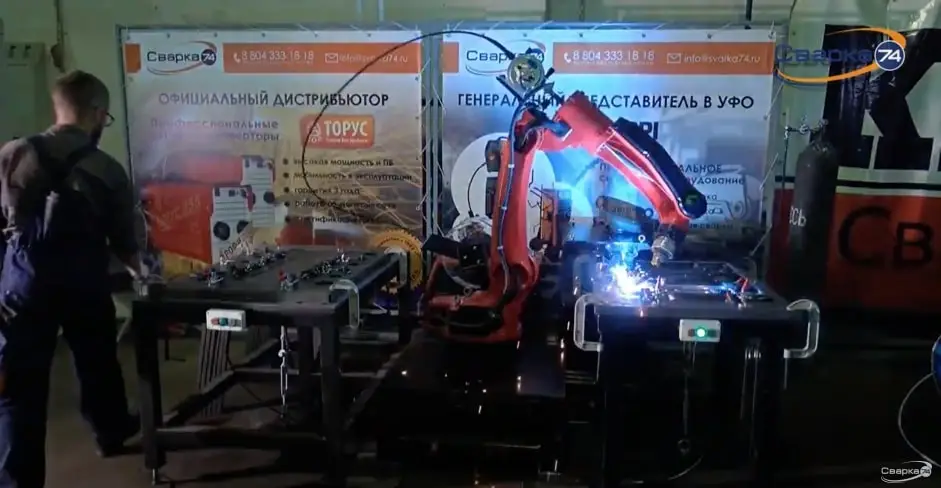 Непрерывная сборка и сварка металлоконструкций роботом Honyen