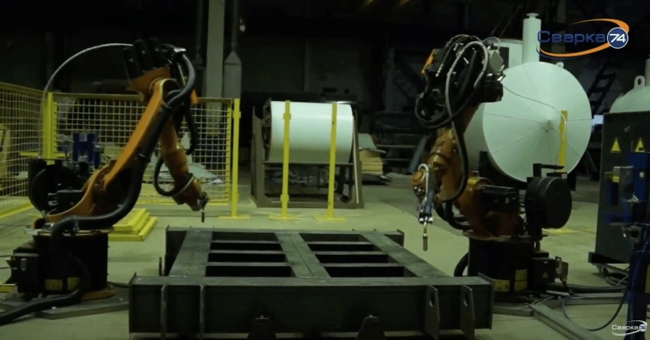 Сварка траверсы на Тюменском заводе металлоконструкций