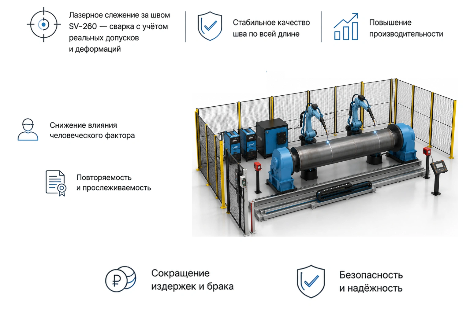 Роботизированная сварка резервуаров