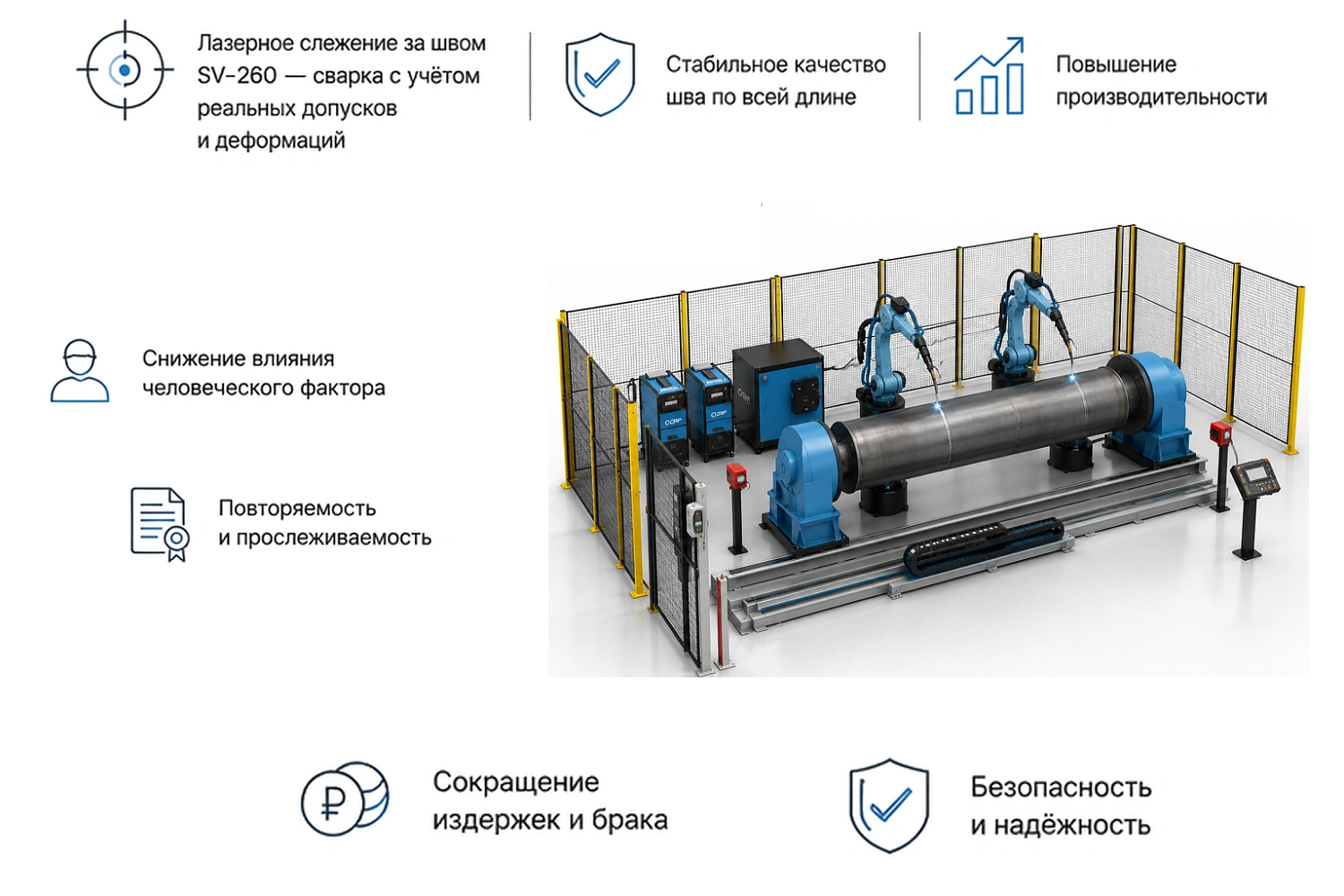 Роботизированная сварка резервуаров